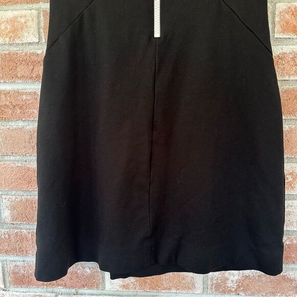 Kate Spade Daria Cap Sleeve Black Dress Women’s 4 White Trim A Line Ponte Knit - Picture 9 of 11